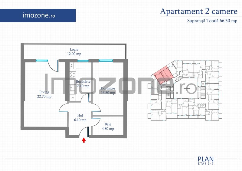 Apartament 2 camere discount luna august: -10% din valoarea avansului